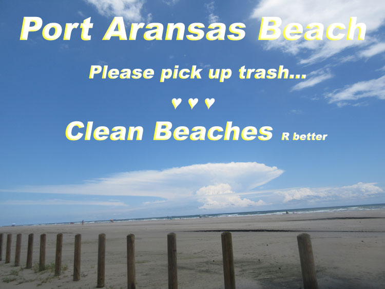 Beach safety in Port Aransas, TX.