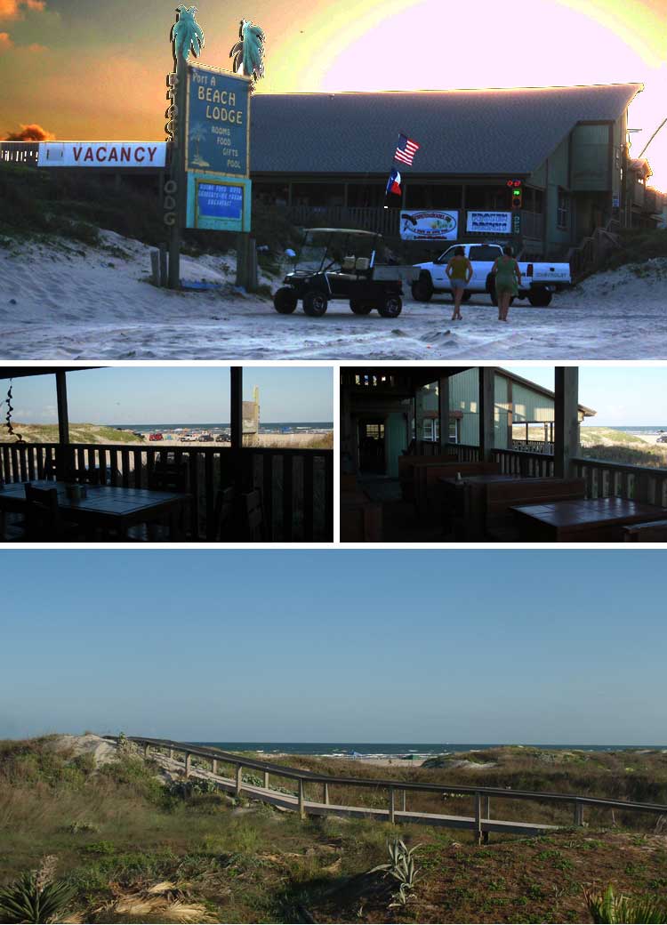 Beach Lodge Restaurant in Port Aransas, Texas.