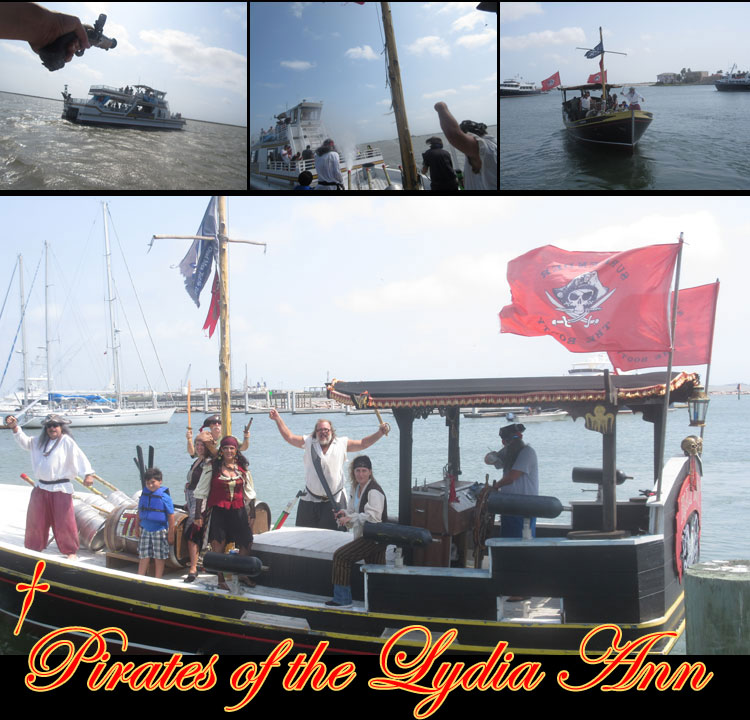 Pirates of the Lyida Ann in Port Aransas, Texas.