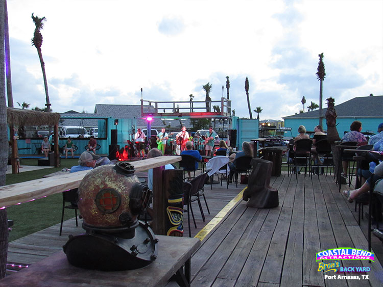 Bron's Backyard in Port Aransas, TX.