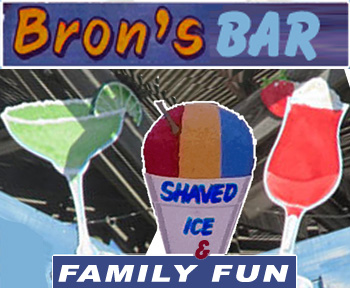 Bron's Shaved Ice in Port Aransas, Texas.