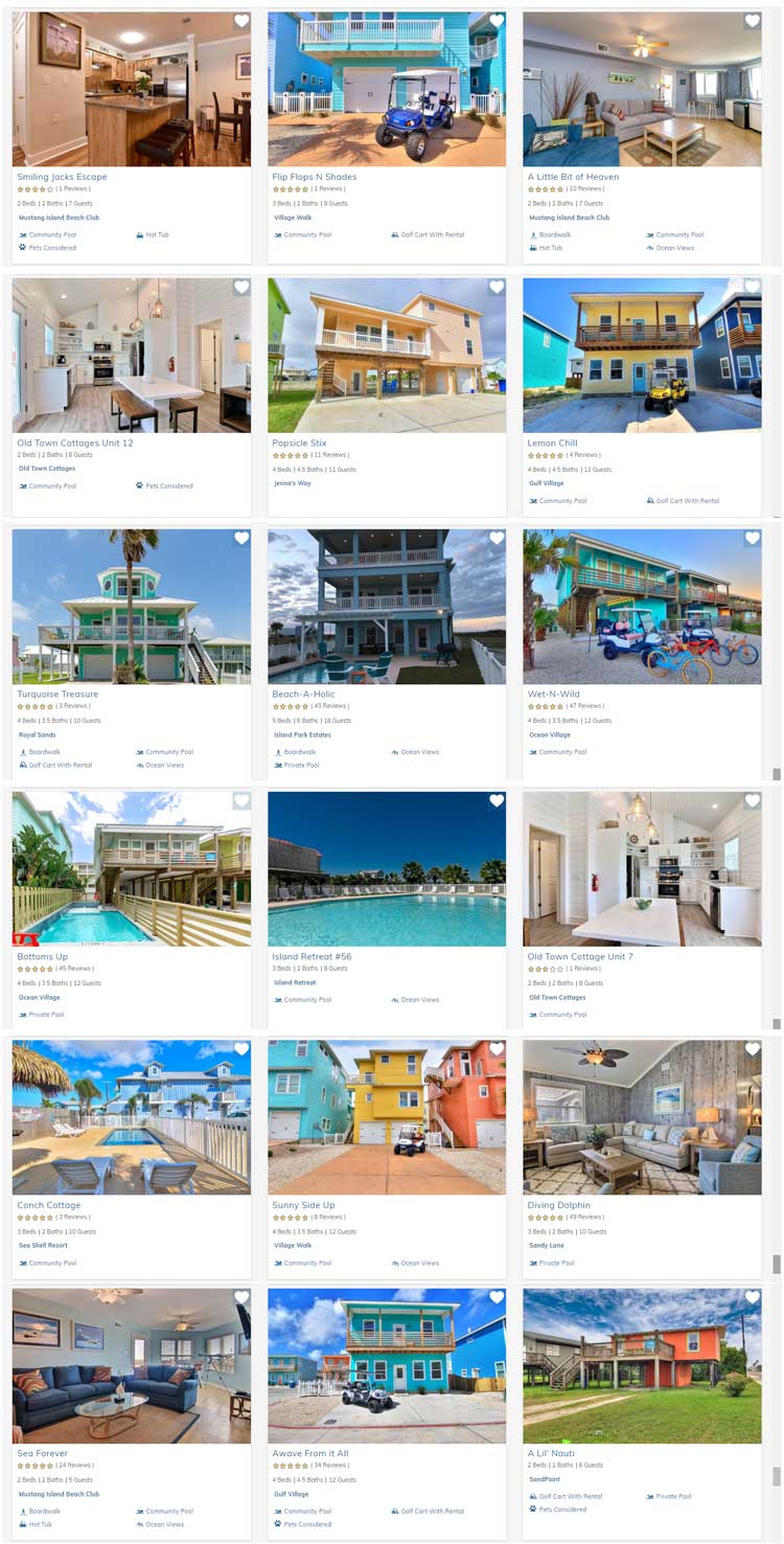 Silver Sands Vacation Rentals in Port Aransas, TX